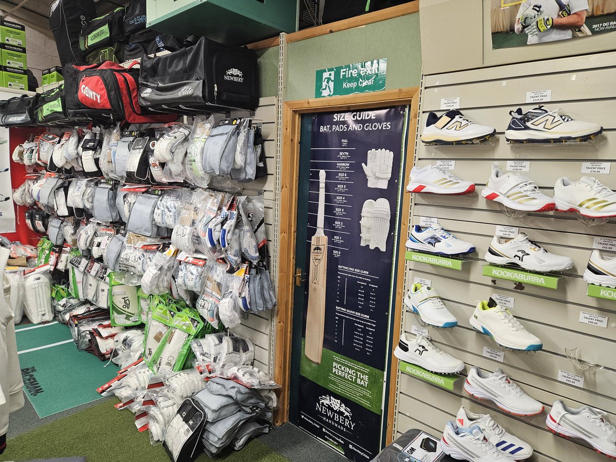 It's nearly here!! We are open from 9.30am until 2pm today for your cricket equipment requirements.