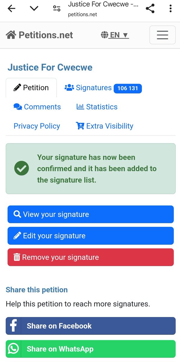 Ow_jessie's tweet image. I did my part. Spread the word
#JusticeForCwecwe