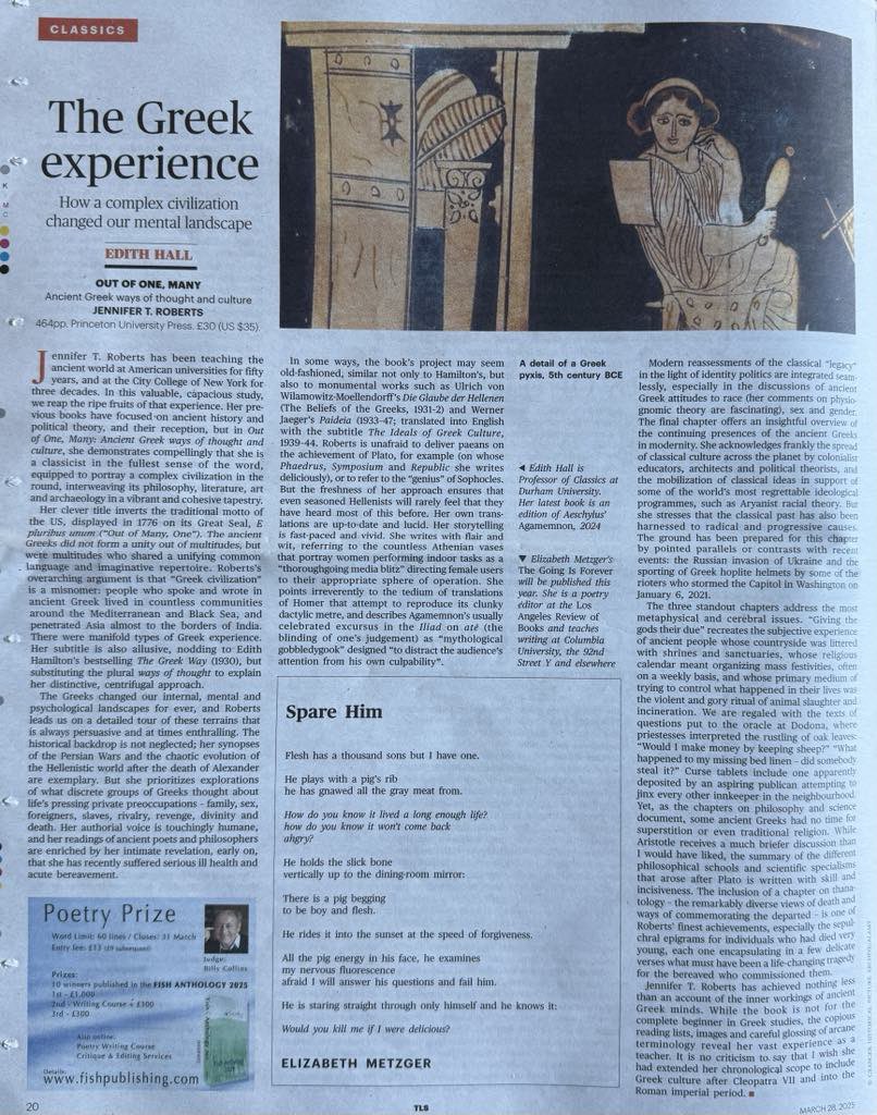 My review of Jennifer Roberts’ great new book in this week’s TLS