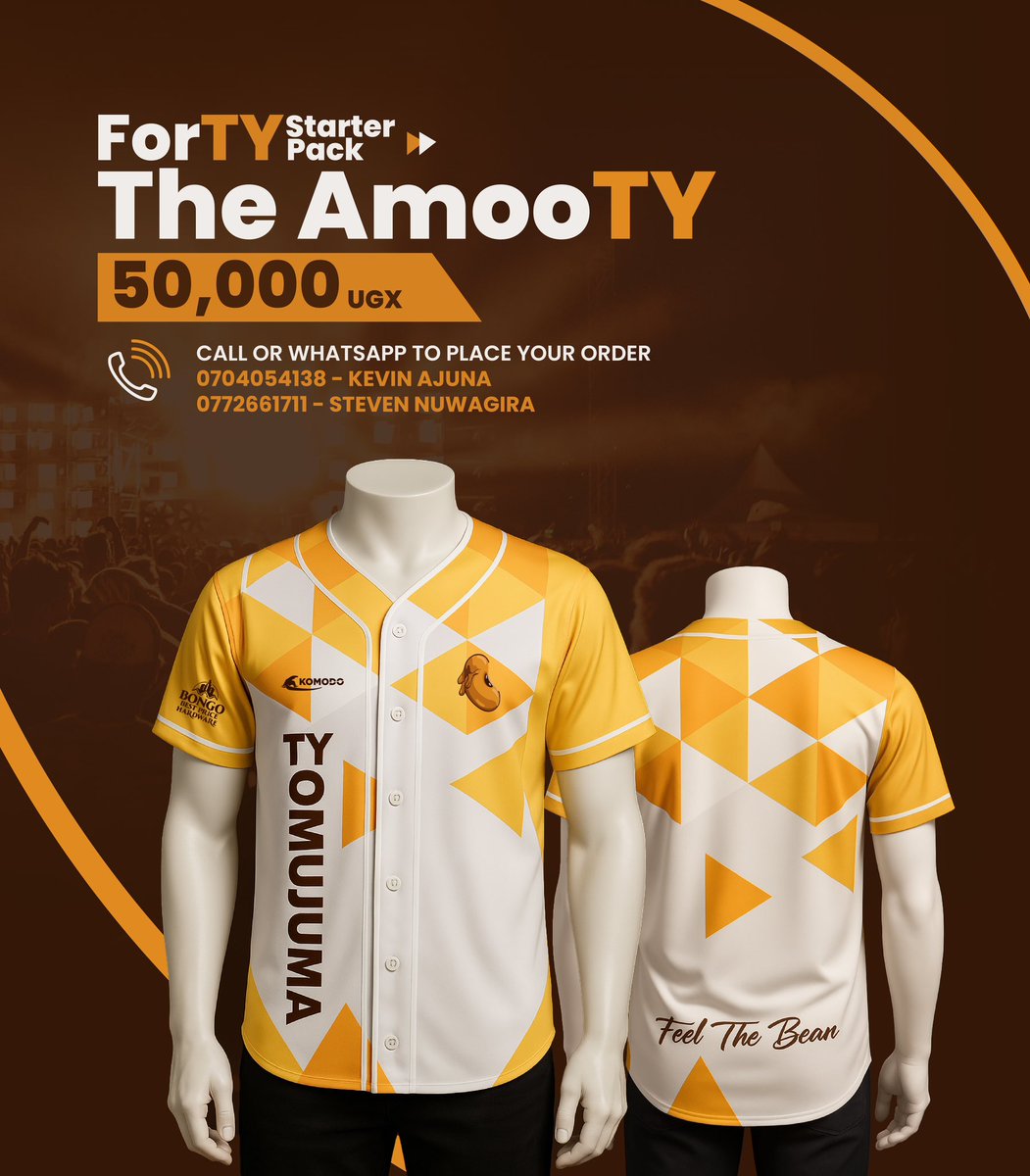 omujuma's tweet image. BeauTY in the Tourism CiTY. 

Order ForTY merchandise today and prepare to march with us to glory. #FeelTheBean #Road2FortPortal