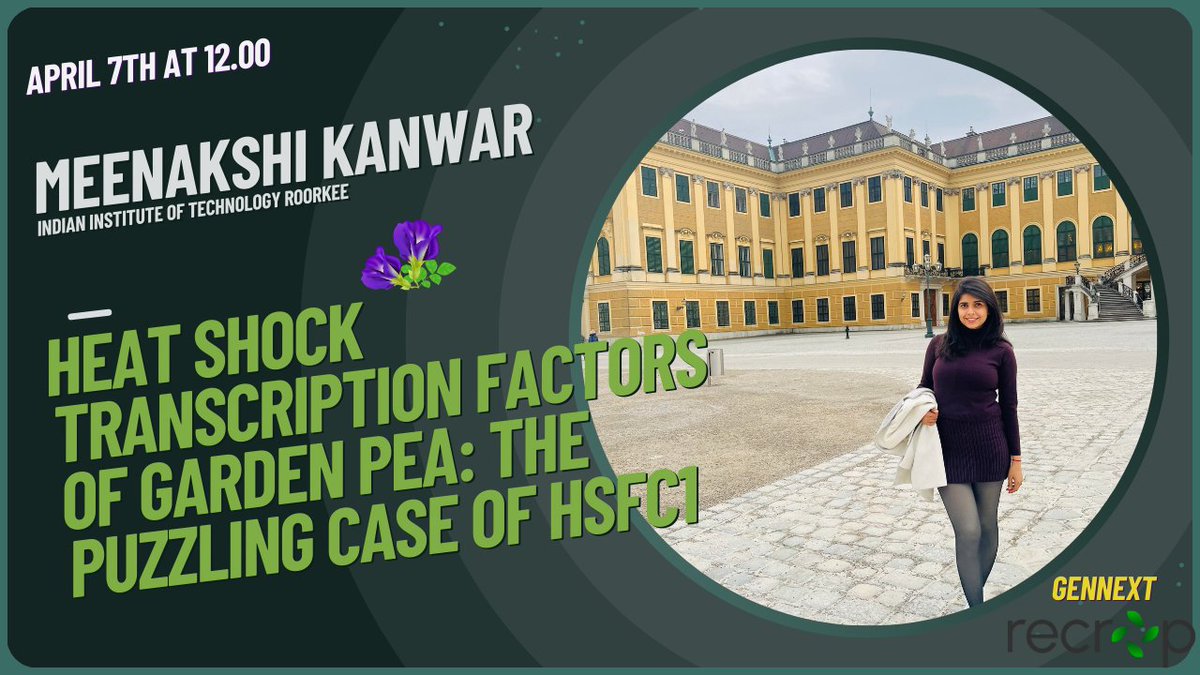 Save the date for upcoming Recrop Cost #gennext Meenakshi Rathore 🫛 🪻 ☀️

uni-frankfurt.zoom-x.de/j/61706502029 pwd=STkrTkdJZzMvVjhvZlcwaGxuSFppUT09

Meeting ID: 617 0650 2029

Passcode: 977022