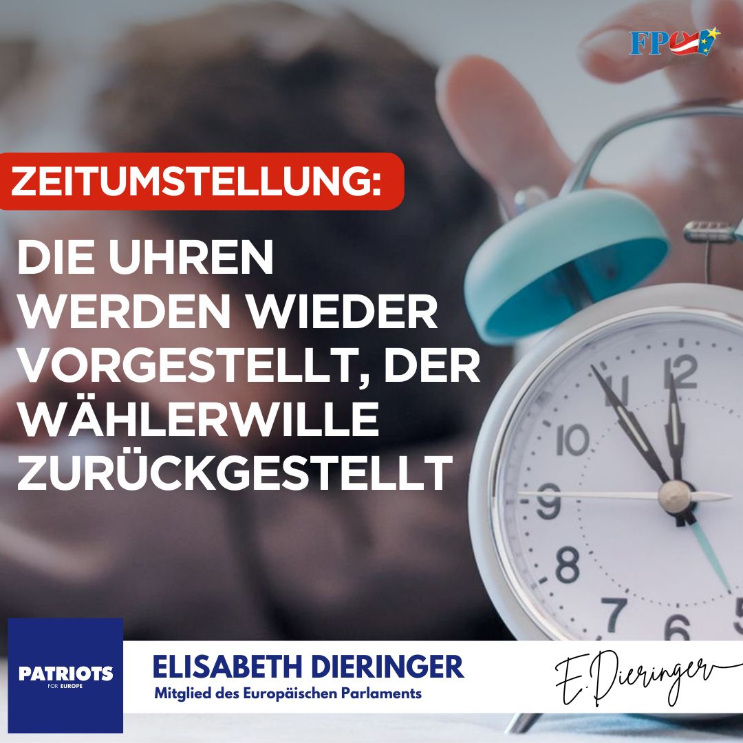 ⏰ Dieses Wochenende ist es wieder so weit: Die Uhren werden umgestellt. 

2018 haben 84% der EU-Bürger für die Abschaffung der Zeitumstellung gestimmt. Die EU-Kommission hat daraufhin ein Ende ab 2021 vorgeschlagen – doch passiert ist bis heute: NICHTS. 🏛️💤

#Zeitumstellung