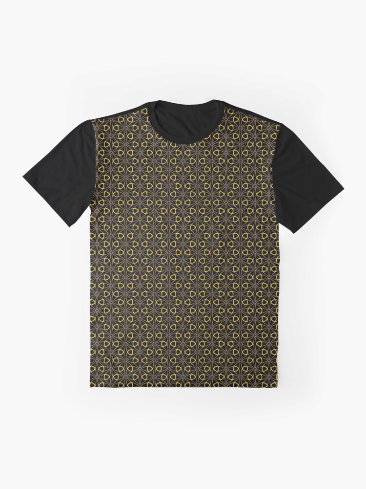 PDyaczenko's tweet image. Did you know that the Japanese asanoha pattern, inspired by hemp leaves, was often used in traditional kabuki theater costumes to symbolize endurance and vitality? Wear that cultural legacy with this Golden Harmony: Japanese Asanoha Pattern Graphic T-Shirt from Redbubble:…