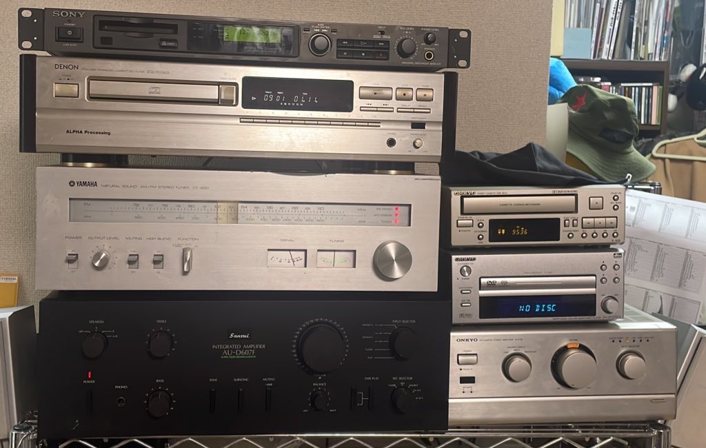 RT @kyotogs150: ジャンクオーディオシステム、組み直しました