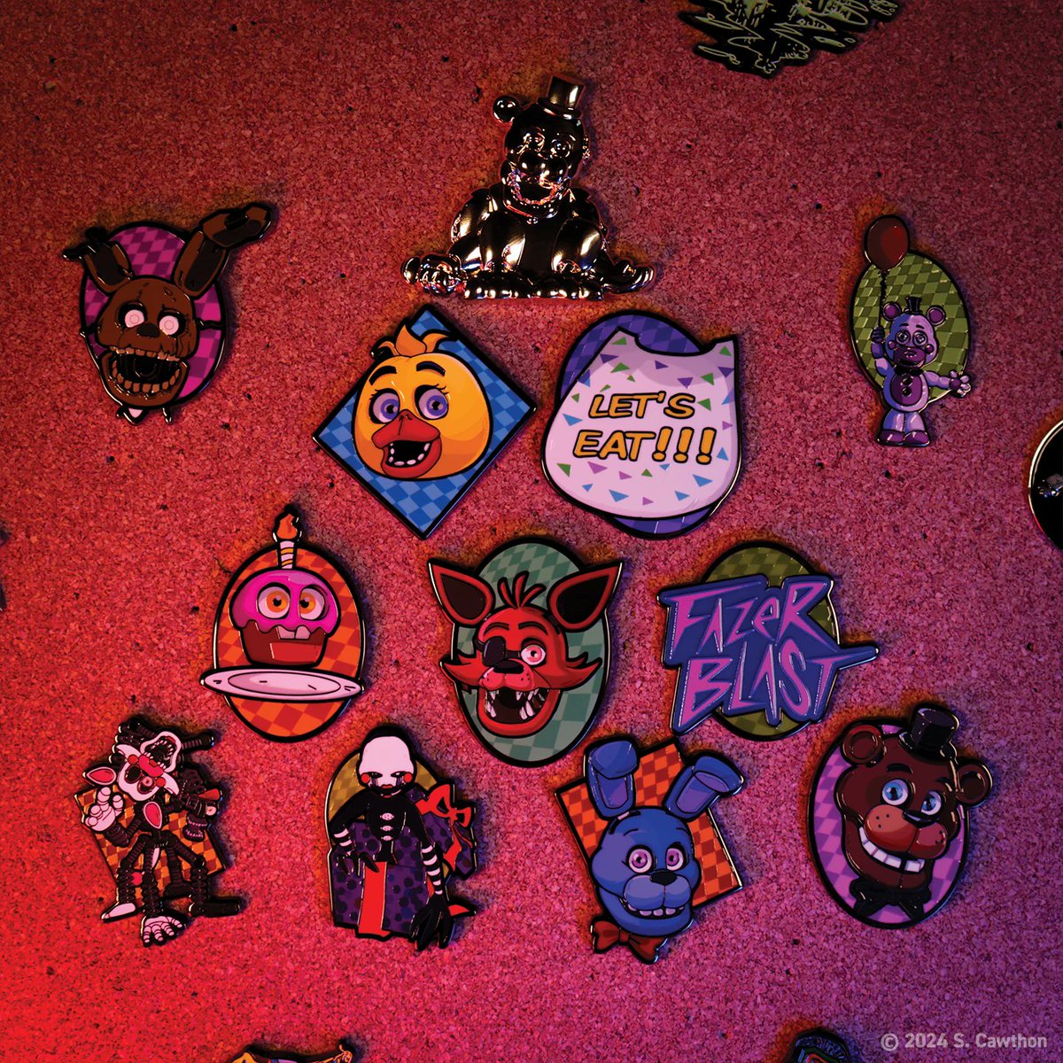 ホラーゲーム「Five Nights at Freddy's」のランダムピンバッジ