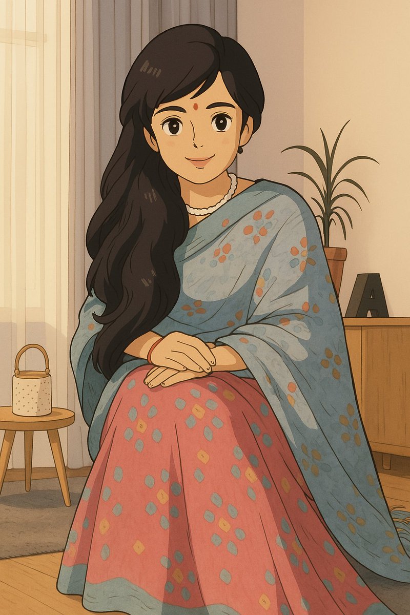 My version of the #ghibli trend! 🤍🕊️

#MoumitaOfficial🕊️ #trending #ghiblistudio #TrendingNow