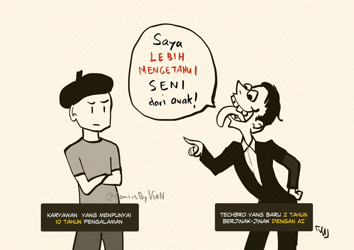 ComicsByVieN's tweet image. Malas nak cakap banyak.

#TolakGambarAI