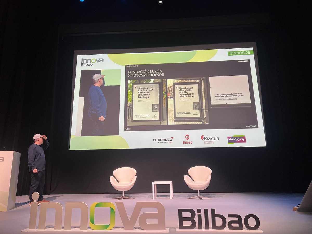 El humor para visibilizar la #ELA campaña de <a href="/PutosModernos_/">PutosModernos®</a> para la <a href="/FundacionLuzon/">Fundación Luzón</a> 
La #investigación es vital! 
<a href="/InnovaBilbao/">InnovaBilbao</a> #innobi25 #laELAexiste
