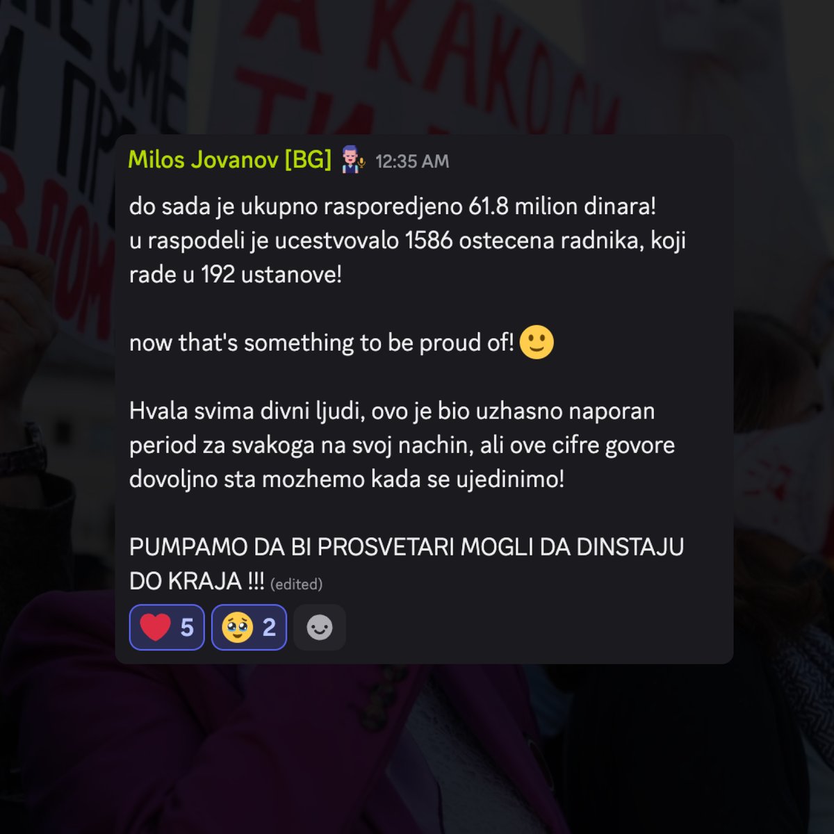 ITSrbijaOrg's tweet photo. Novi rezultati za prethodnu nedelju

Uživajte u brojkama! 🏄
Hvala svima na ogromnoj podršci i poverenju. 🤝💙

Ukupno umreženo: 61.8 miliona dinara
Ukupno primalaca: 1586
Ukupno osnovnih i srednjih škola: 192 https://t.co/xJyhuEwg7C