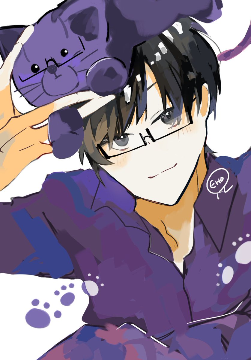 chirinchrin__'s tweet photo. 💜👓🐱✨
#aopl_FA #アオペラ_FA https://t.co/y44ySNlFJH