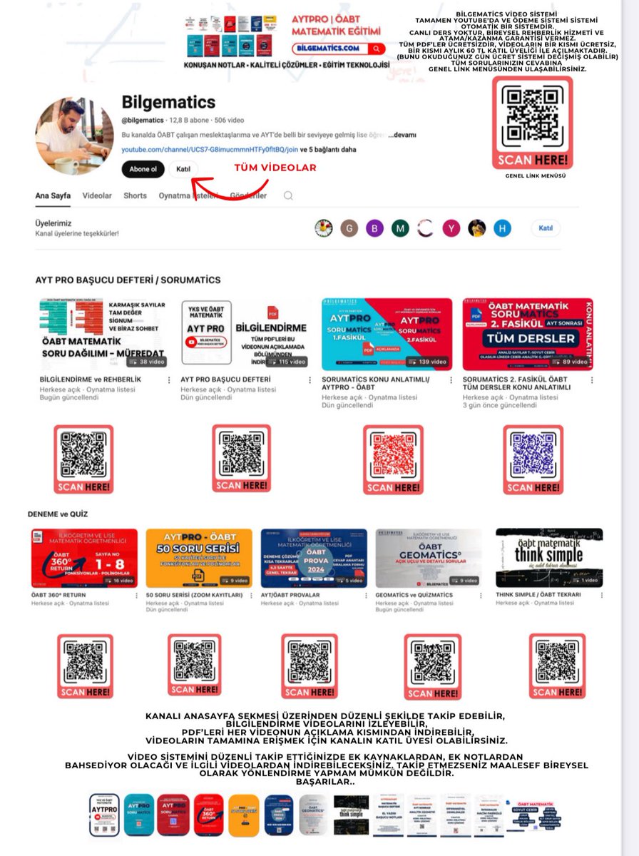 bilgematics's tweet photo. ÖABT MATEMATİK adına her şey!
Rehberlik, yönlendirme, müfredat bilgisi, hedefe yönelik Türkçe ve net anlatımlı video eğitim sistemi Bilgematics YouTube’da.
2000+ SAYFA DÖKÜMAN
7000+ SORU ÇÖZÜMÜ
500+  SAAT VİDEO EĞİTİM SİSTEMİ
https://t.co/zU5GEPwqt0 https://t.co/DRfkjUdmDf
