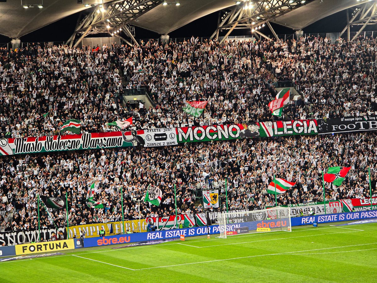 28.3.2025
Legia Warszawa 0-0 Pogoń Szczecin
Ekstraklasa🇵🇱⚽️ #LEGPOG 

Beginning of the match banner appeared Żyleta stand regarding ticket prices against Chelsea which are in fact outrageous. Yesterday match was so boring that it is hard remember anything what to write about it.