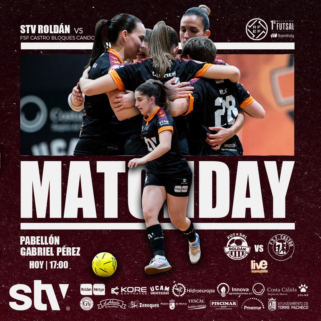 STV Roldán FSF (@roldanfsf) on Twitter photo ⚔️ MATCH DAY🔥
🏆 J24 #PrimeraIberdrolaFS
📅 Sábado 29 de marzo
🕕🇪🇸17:00H 🇵🇹16:00H
🆚 <a href="/Castrofutsalfem/">FSF Castro Bloques Cando</a>
📍 Roldán
🏟 Pabellón Gabriel Pérez
📺 <a href="/live_vuvuzela/">SinopsisVuvuzela</a>
💻 youtube.com/live/8SFaCEuP6…
🧡 ¡VAMOS EQUIPO!
#STVRoldan ⚔️ MATCH DAY🔥
🏆 J24 #PrimeraIberdrolaFS
📅 Sábado 29 de marzo
🕕🇪🇸17:00H 🇵🇹16:00H
🆚 <a href="/Castrofutsalfem/">FSF Castro Bloques Cando</a>
📍 Roldán
🏟 Pabellón Gabriel Pérez
📺 <a href="/live_vuvuzela/">SinopsisVuvuzela</a>
💻 youtube.com/live/8SFaCEuP6…
🧡 ¡VAMOS EQUIPO!
#STVRoldan