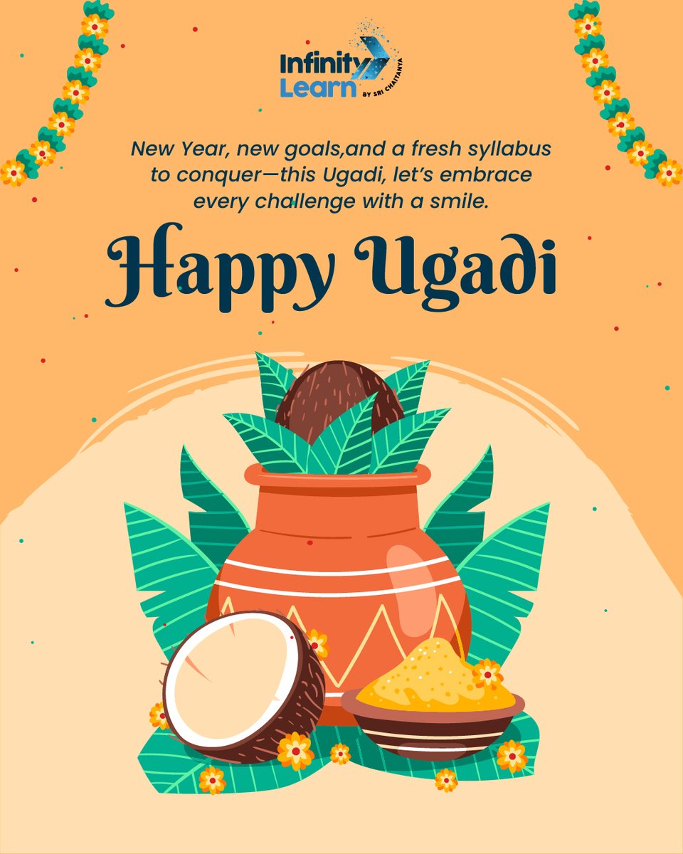 Fresh starts, bold dreams, and the courage to achieve them! This Ugadi, let’s turn every challenge into an opportunity and every lesson into a stepping stone to success. Here’s to a year of growth, grit, and greatness!

#HappyUgadi #NewYearNewGoals #InfinityLearn #EdTech