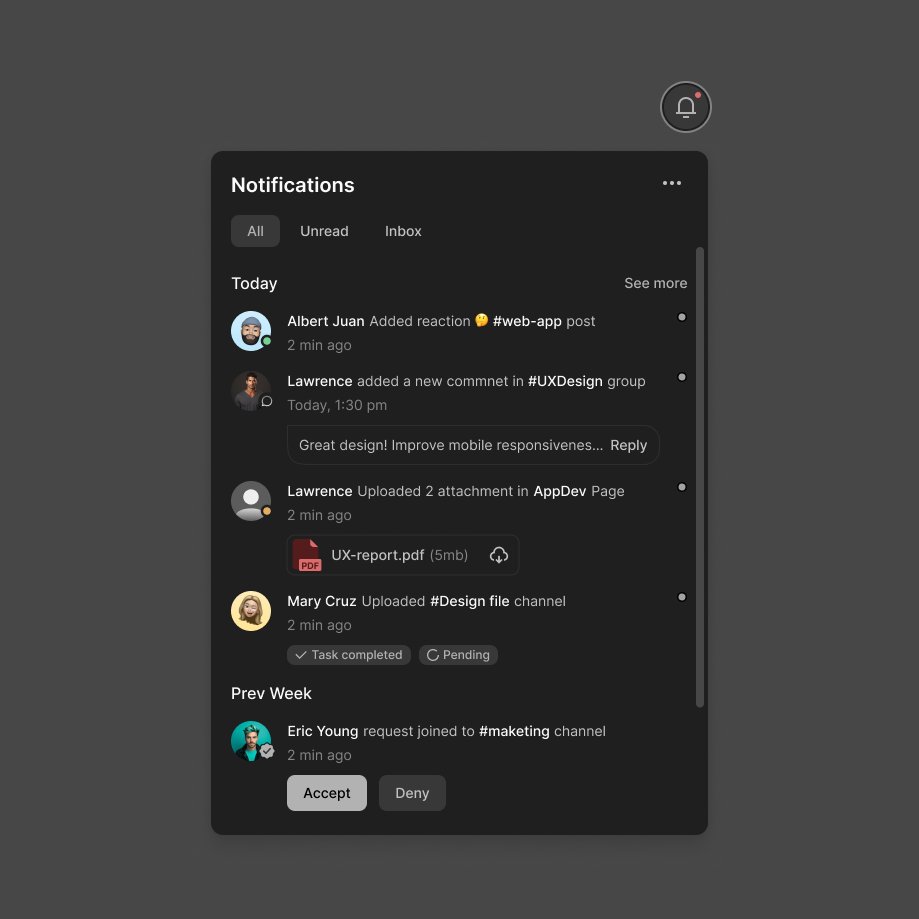 Updated Activity Notification Feed.

Tired of colors? Switch to a Monochrome-Themed design for a sleek, modern vibe! ⚫⚪
