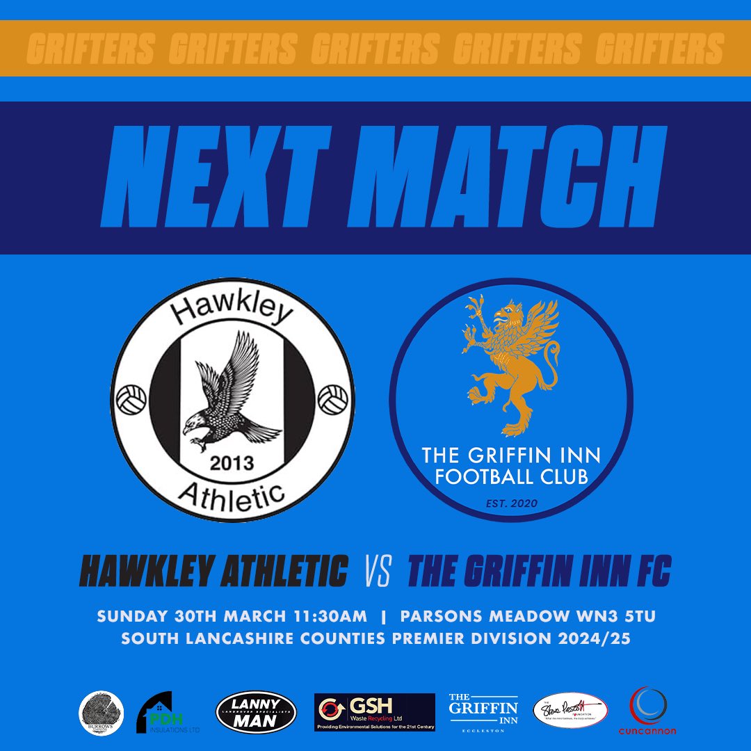 We face Hawkley Atheltic away from home in our last fixture of 2024/25. 

Looking to finish the season with a strong performance. Get down and support the lads if you can 🔵⚽️