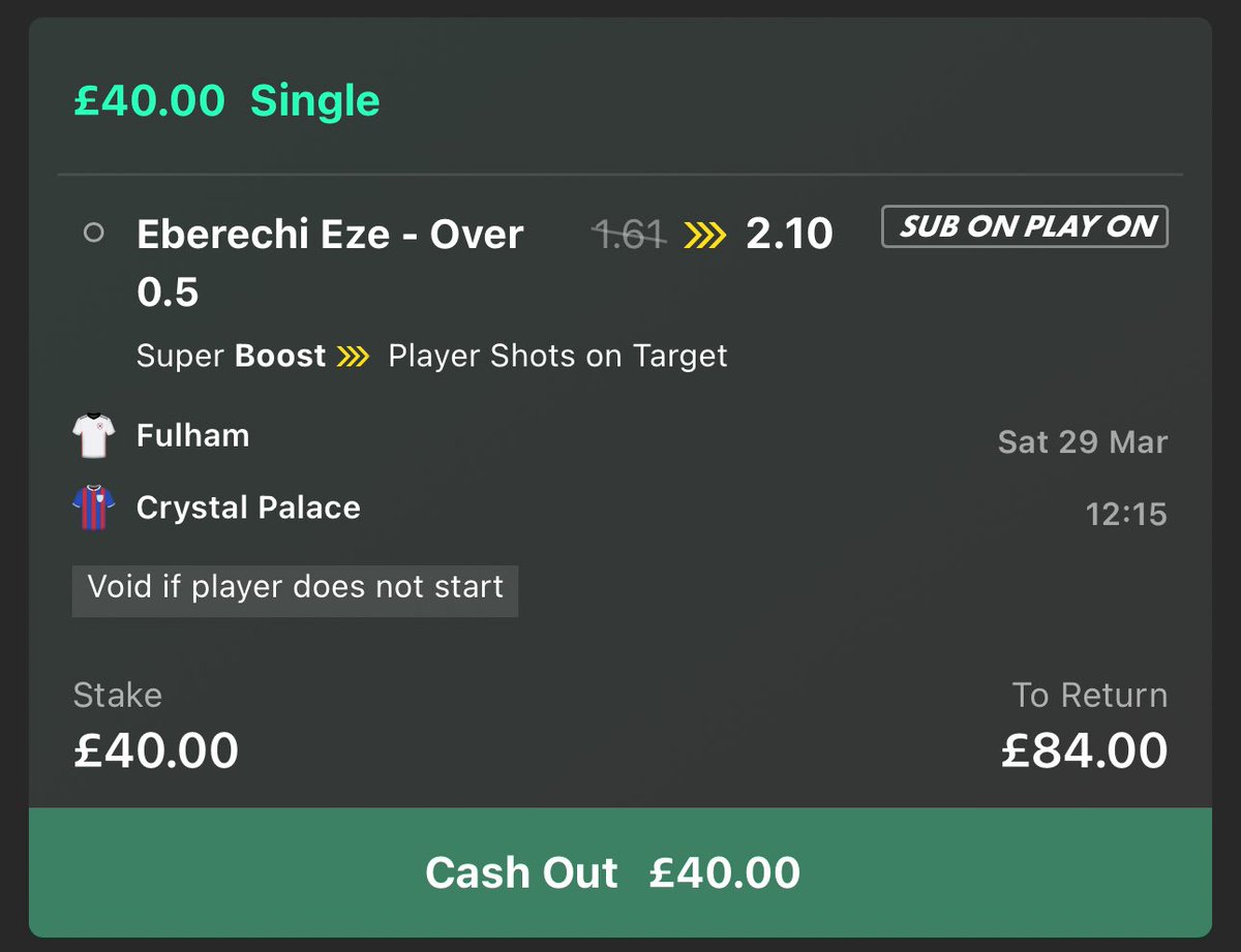 Lord’s Football Tips (@lordfootytips) on Twitter photo 💰 £84 CASH GIVEAWAY!!!!
If Eze has an SOT for the Fulham v Crystal Palace super boost today, I’ll giveaway….
£42 to someone who LIKES this ❤️
£42 to someone who RTs this 🔁
Must FOLLOW <a href="/LordFootyTips/">Lord’s Football Tips</a> ✅ 💰 £84 CASH GIVEAWAY!!!!
If Eze has an SOT for the Fulham v Crystal Palace super boost today, I’ll giveaway….
£42 to someone who LIKES this ❤️
£42 to someone who RTs this 🔁
Must FOLLOW <a href="/LordFootyTips/">Lord’s Football Tips</a> ✅
