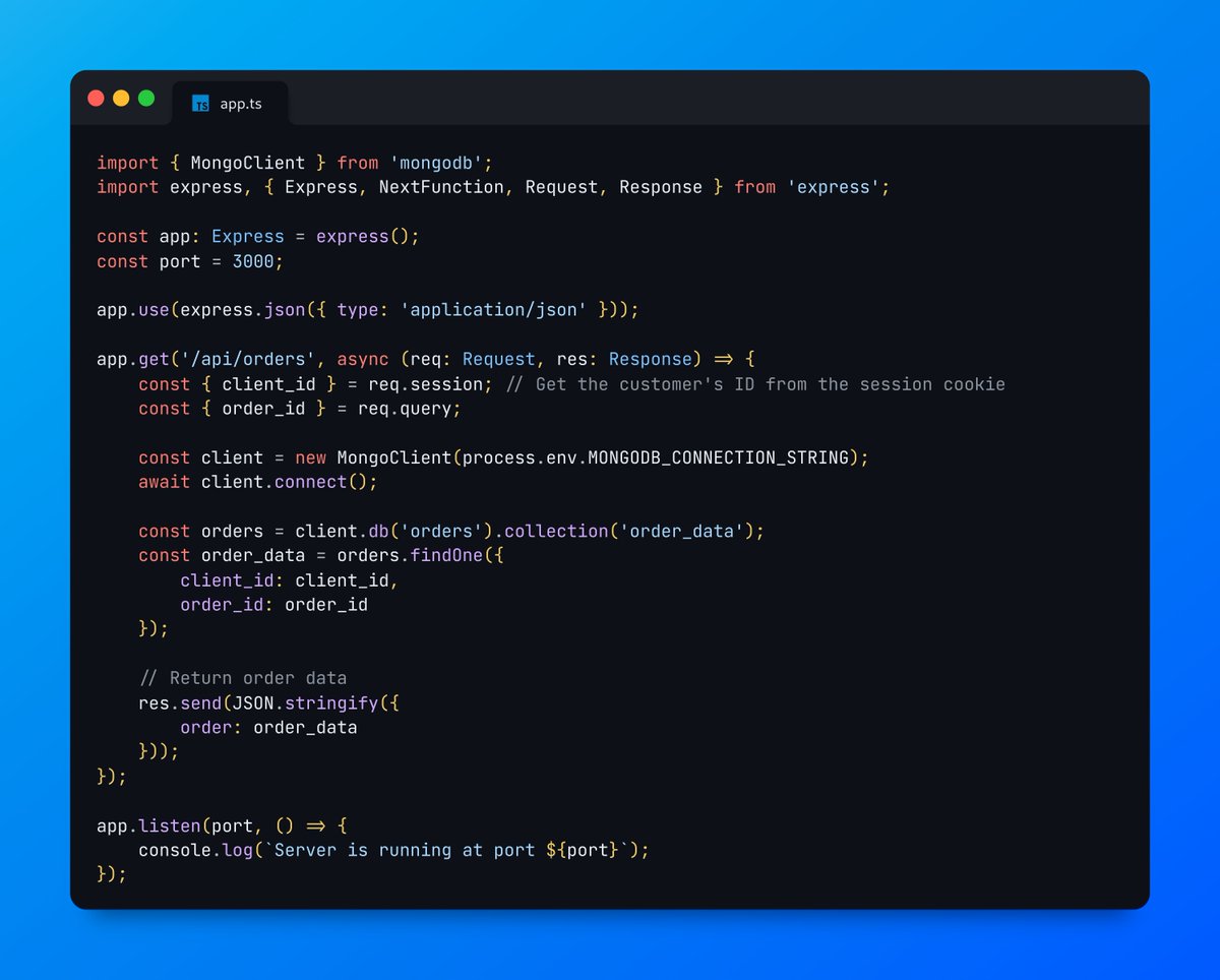 How many issues can you spot in this single application route? 😎