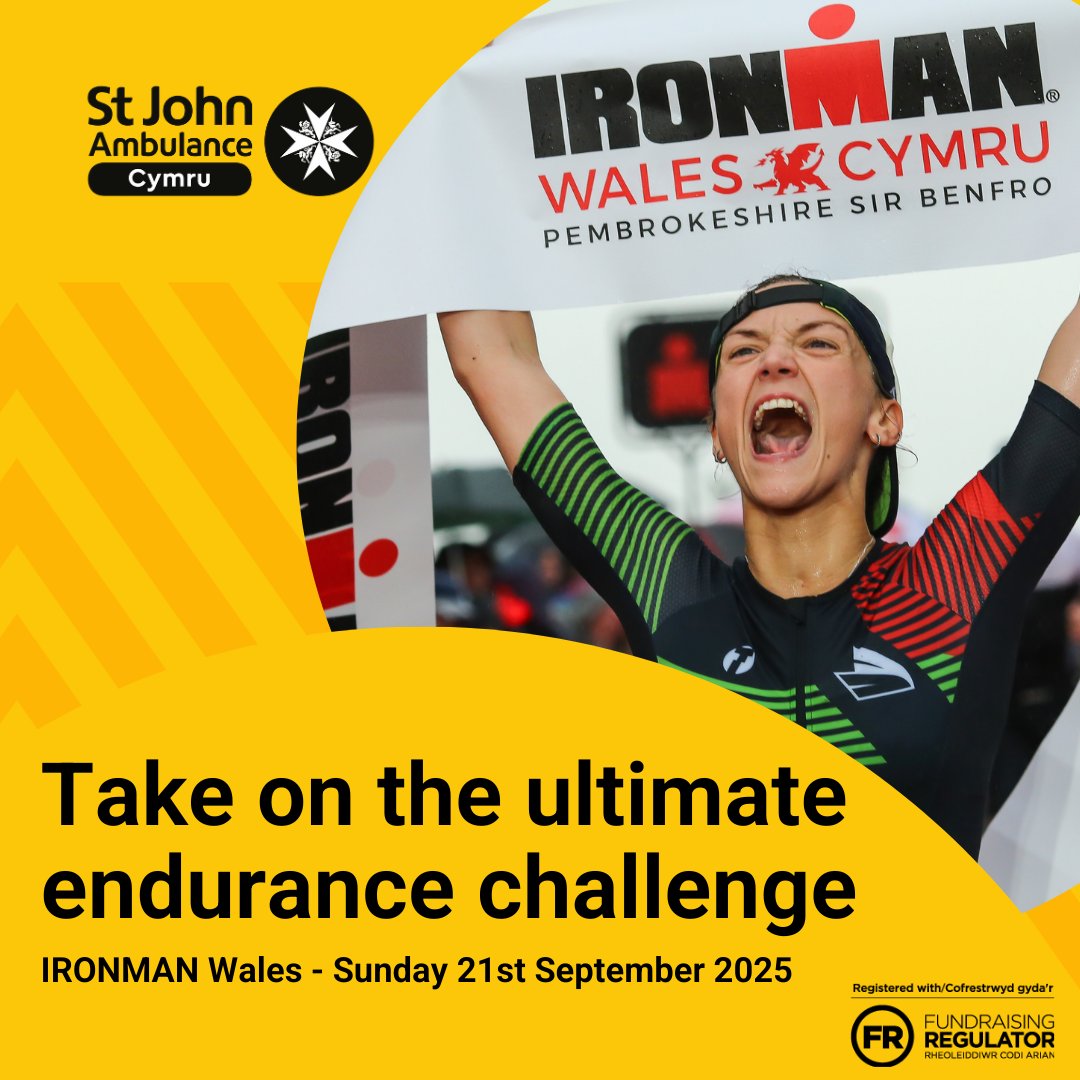 St John Ambulance Cymru (@sjacymru) on Twitter photo If you want to take on one of Wales' toughest endurance challenges, sign-up to take on <a href="/IRONMAN_Wales/">Ironman Wales</a> 2025 as a charity athlete and we'll give you expert tips and advice to help you achieve your fundraising goals. Click here to find out more: sjacymru.org.uk/en/page/ironma… #IMWales If you want to take on one of Wales' toughest endurance challenges, sign-up to take on <a href="/IRONMAN_Wales/">Ironman Wales</a> 2025 as a charity athlete and we'll give you expert tips and advice to help you achieve your fundraising goals. Click here to find out more: sjacymru.org.uk/en/page/ironma… #IMWales