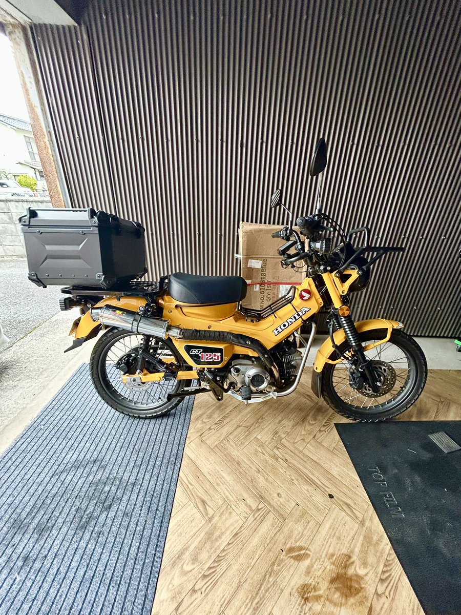 mw5ewSu4lDWKUt4's tweet image. ハンターカブに取り敢えず安物マフラー付けといた😁

#CT125
#ハンターカブ
#かふ