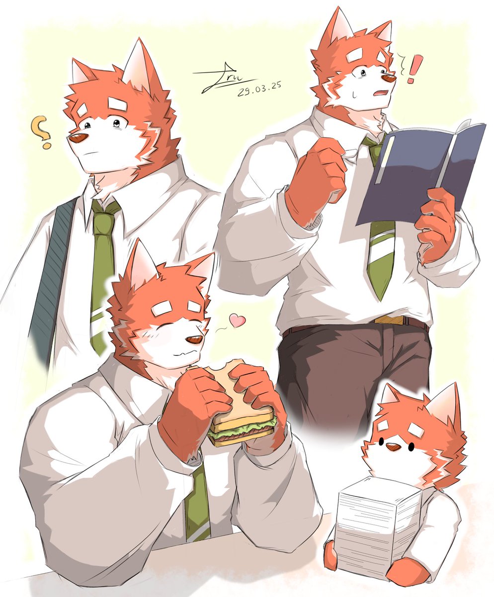 Iru17a's tweet image. Hello!
This is my first post on this platform. I'm an artist who just started drawing random things (mostly Furry and Kemonomimi). I want to share my artwork with more people.
I look forward to your support! 😊
#Furry #Art