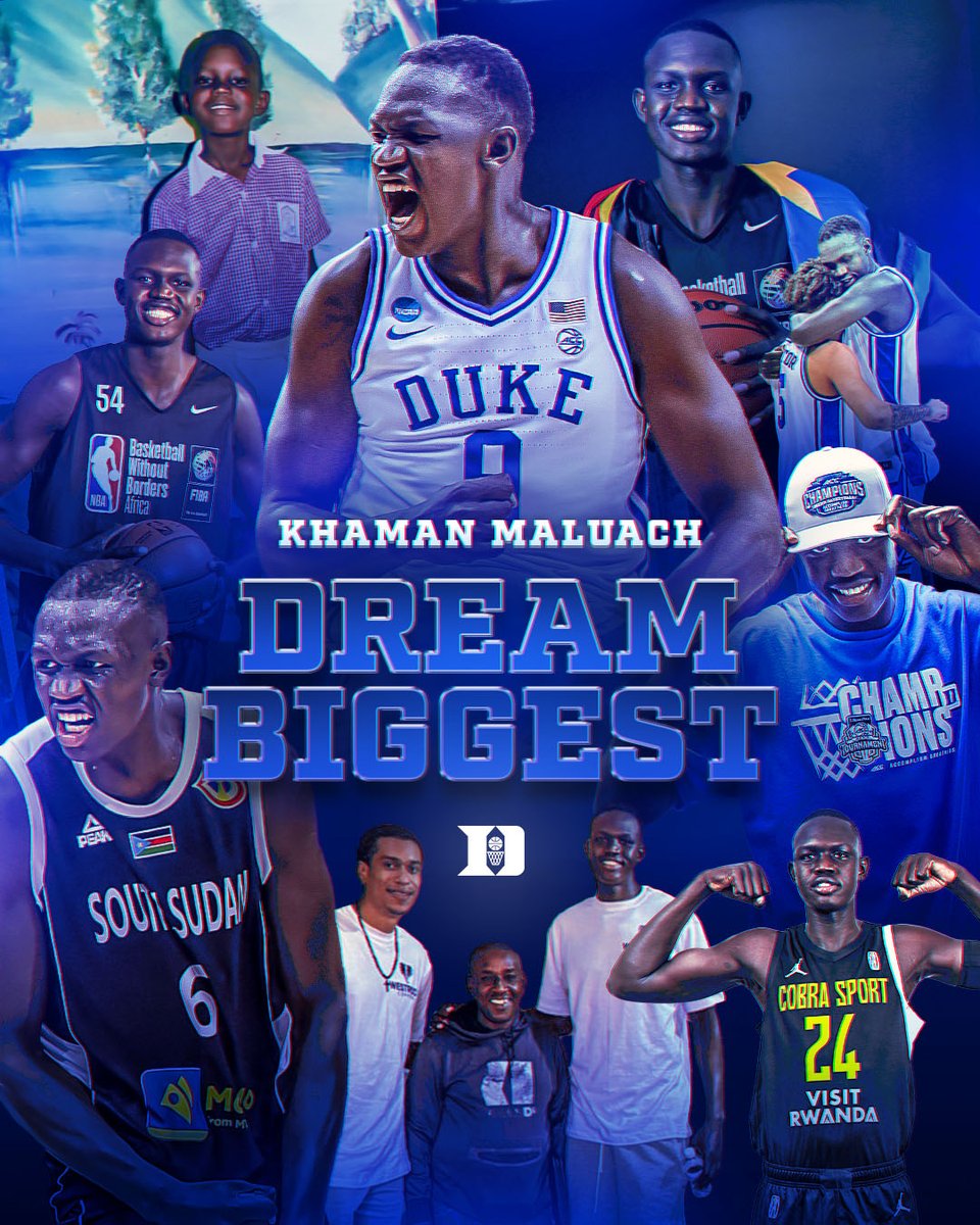 Duke Men’s Basketball (@dukembb) on Twitter photo The incredible story of <a href="/khaman_maluach/">Khaman Maluach</a> and his journey to Duke‼️
WATCH: youtu.be/aC1oW13GQws The incredible story of <a href="/khaman_maluach/">Khaman Maluach</a> and his journey to Duke‼️
WATCH: youtu.be/aC1oW13GQws