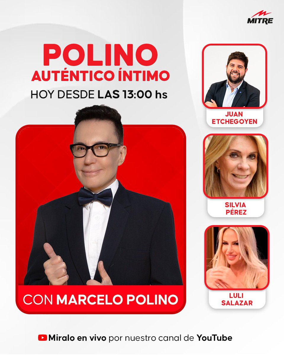 #PolinoAutentico  <a href="/radiomitre/">Radio Mitre</a> a las 13hs
Imperdible! 💣
