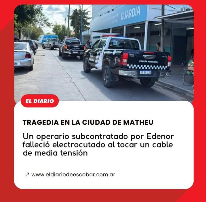 Muerte obrera, barbarie capitalista. El jueves, en Matheu, Escobar, murió un obrero y otro está grave. Precarizados de Edenor, contratados por el grupo Pose S.A. No va más. Estatización bajo gestión obrera, profesionales y usuarios de todos los servicios públicos.