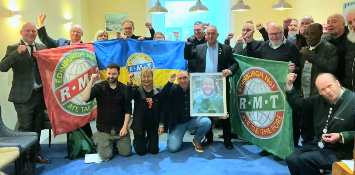 Delegates at the Ukrainian Comminity Centre where our branch holds our monthly meetings <a href="/RMTunion/">RMT</a>
