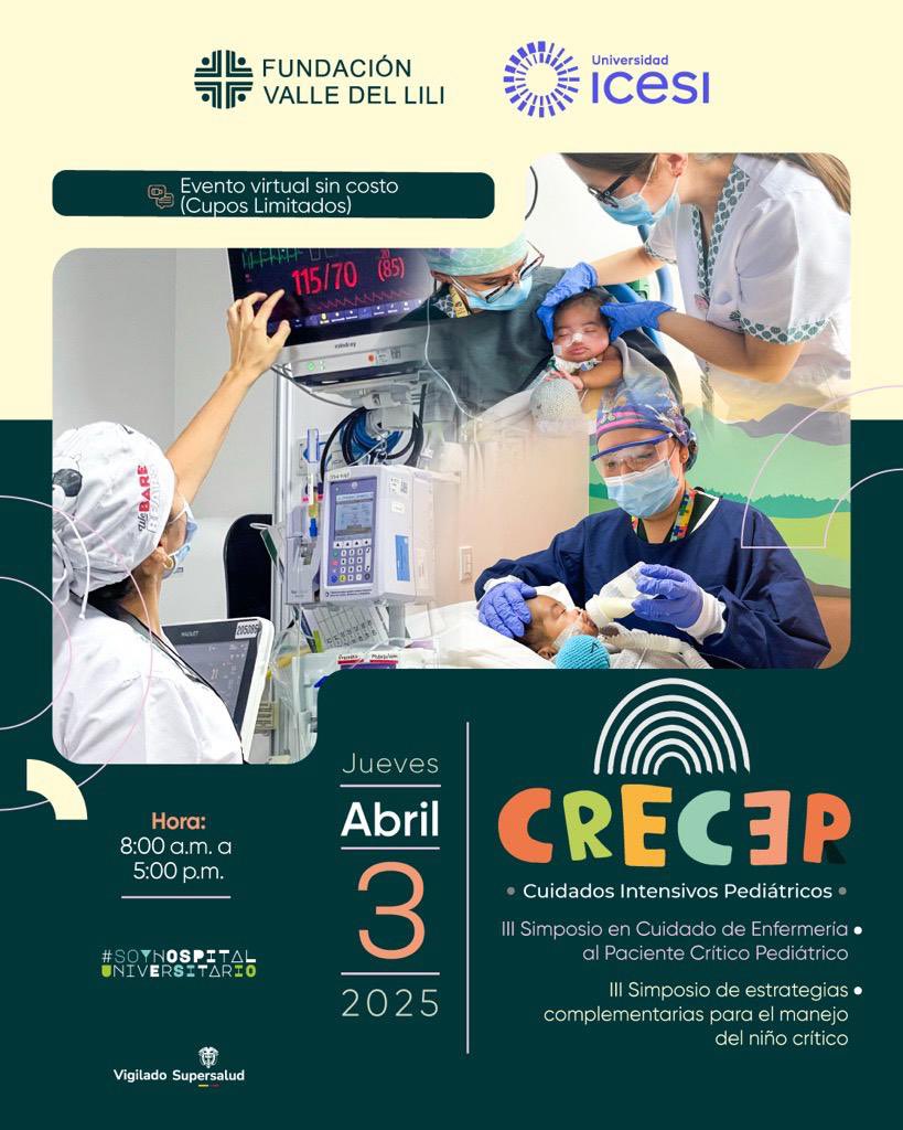 CRECEP_ucip's tweet photo. Ya vienen nuestro III simposio de CRECEP 🫶🏽, y esta vez con una jornada de cuidados clínicos de enfermería !!
No te lo pierdas .
Totalmente gratis.
Inscribete: https://t.co/jlAup2LZIE
Próximo 3 de abril💚 https://t.co/dYBZhZaTcC