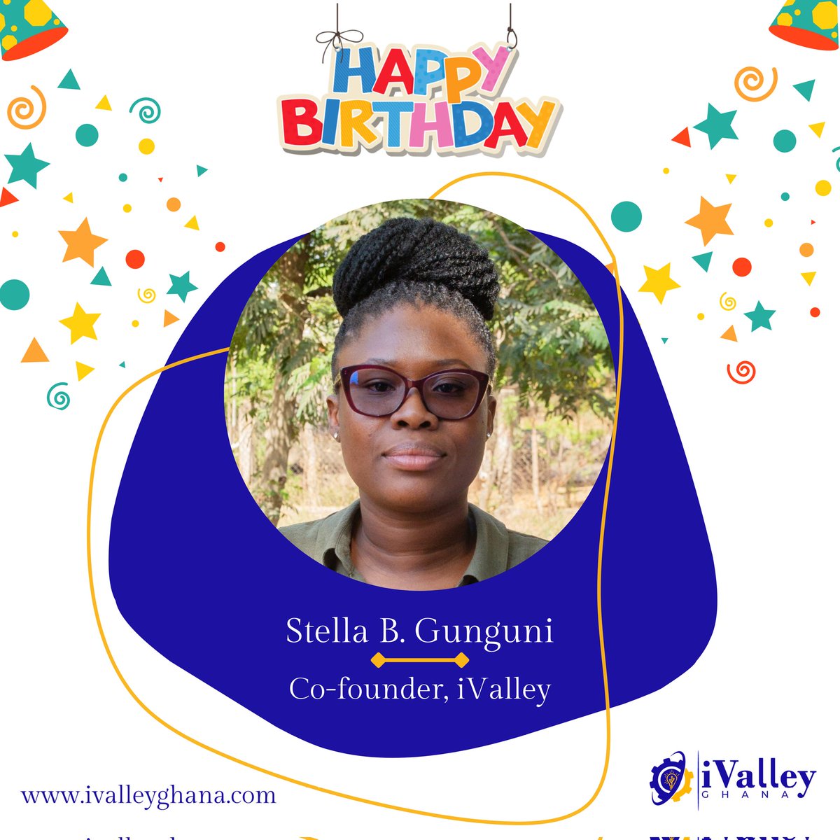 Happy birthday <a href="/StellaGunguni/">Stella Gunguni</a>, Co-founder of <a href="/iValleyGhana/">iValley Ghana</a>! 

A true leader, innovator, &amp; advocate for inclusion, Stella has been instrumental in shaping iValley’s impact. From championing sustainability, innovation, &amp; accessibility for women &amp; PWDs.

Wishing you more success! 🎂
