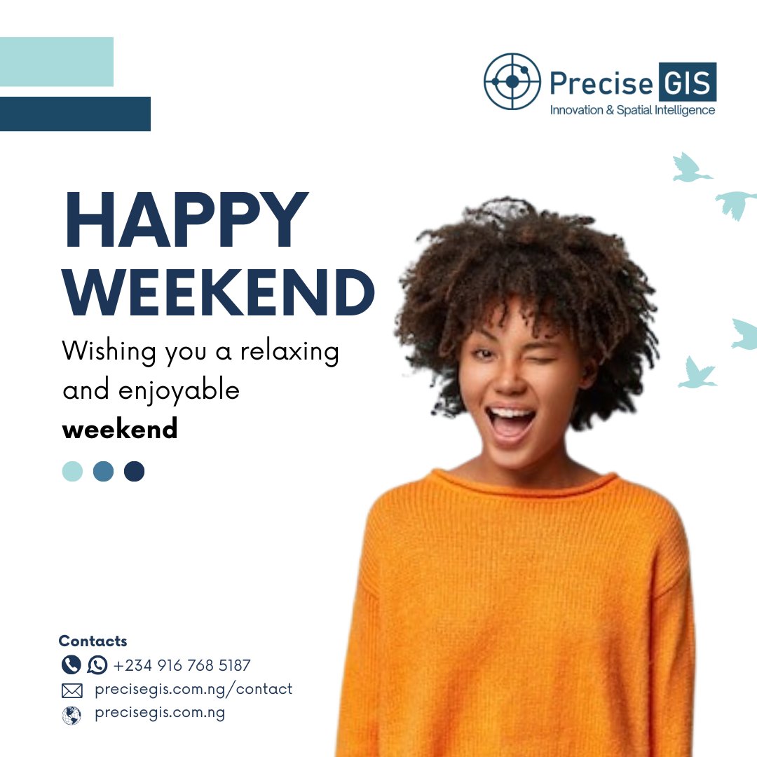 precisegis's tweet image. Wishing you a relaxing and refreshing weekend! Take time to unwind and get inspired. Stay connected with us for insightful updates and innovative solutions. 

Follow us and let’s explore new possibilities together!

#precisegis #innovation #webgis #gis #geospatial #map