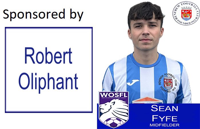 Goal!! Ashfield 0 Renfrew FC 2
Sean Fyfe slots it under the keeper to double our lead.