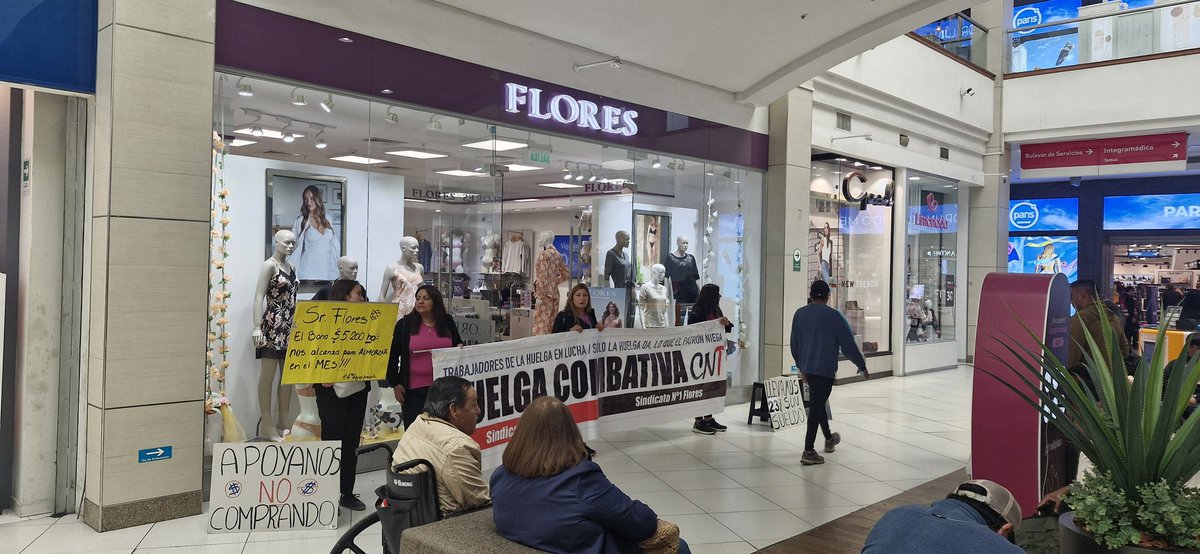 Trabajadoras de tienda Flores en Huelga por No pago de sueldos #LaSerena