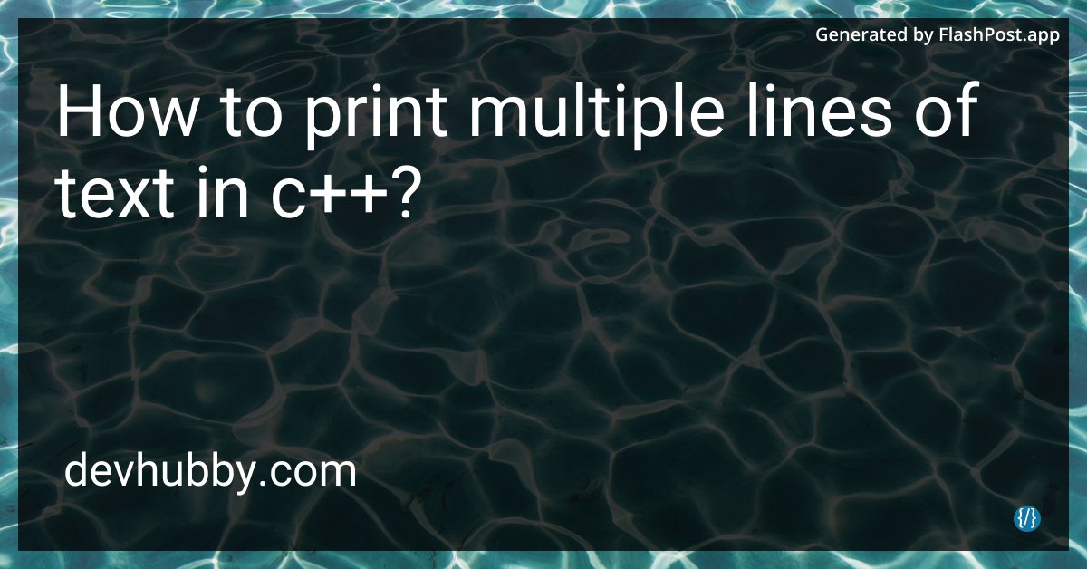 devhubbycom's tweet image. Can we print lines with a sense of humor or just with semicolons?
Source: devhubby.com/thread/how-to-…
#CPP #CodeTutorial #Tech #C++Programming #print #line