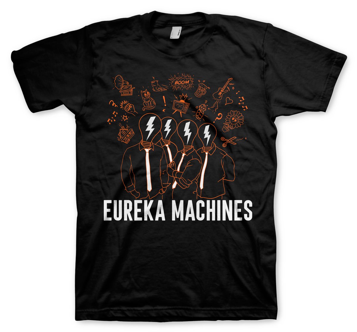 Last chance to pick this shirt up! musicglue.com/eurekamachines for this and the vinyl and the CDs. Starts shipping in just over a week!