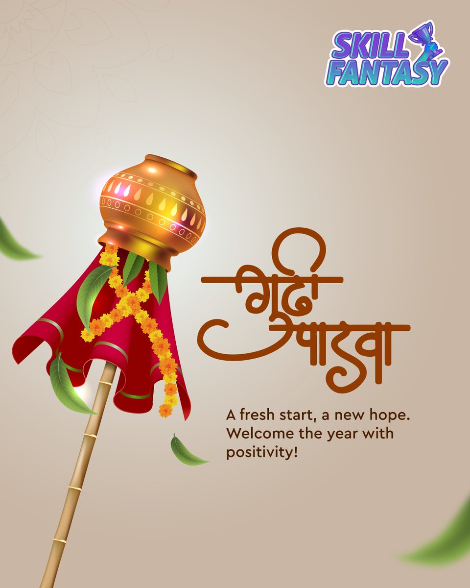 skillfantasyind's tweet image. Welcoming the new year with joy, faith, and new possibilities! May this Gudi Padwa bring you good luck and endless opportunities. 

#SkillFantasy #GudiPadwa #GudiPadwaSpecial #Festival #NewYear #HappyGudiPadwa #India
