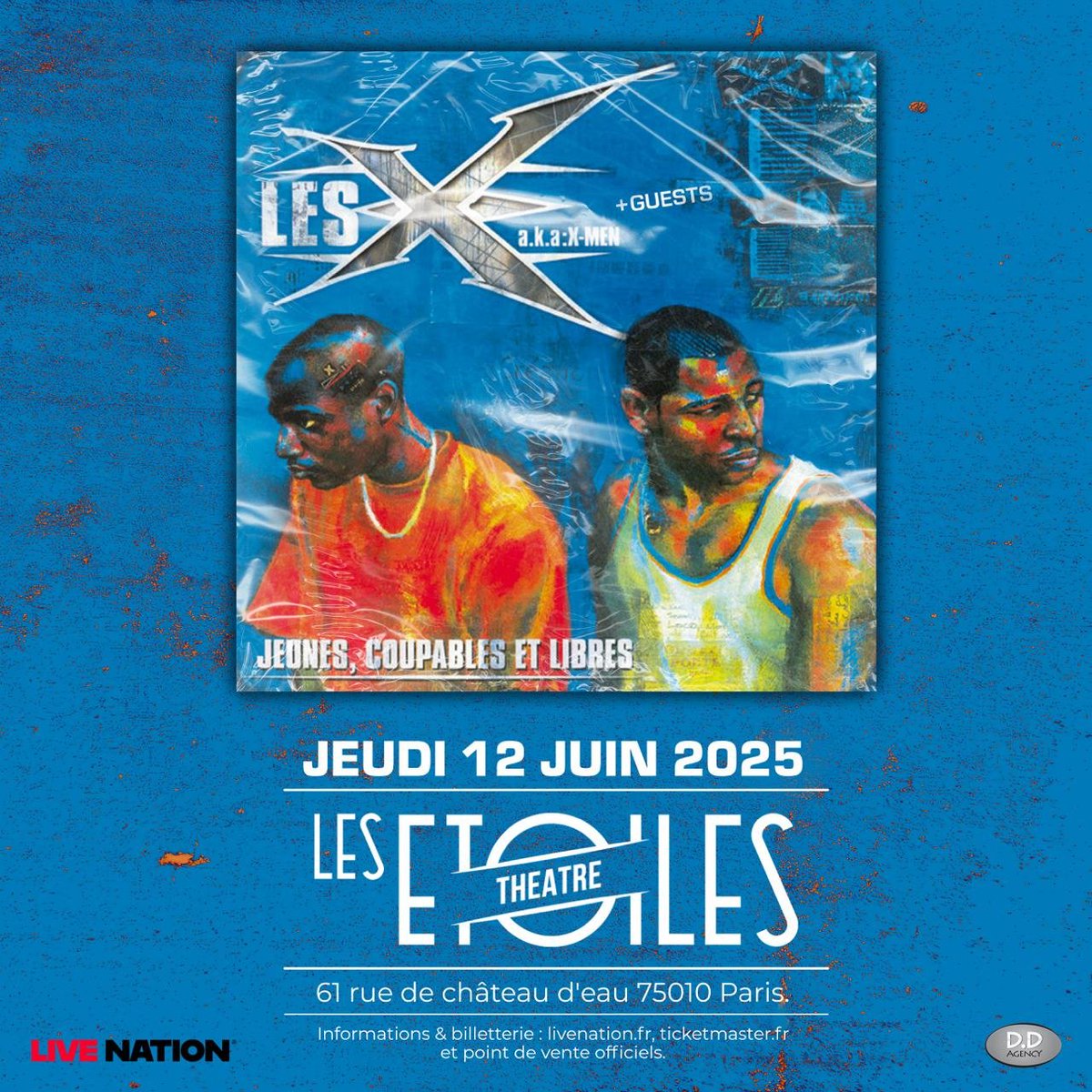 Alerte concert exceptionnel sur Paris X-MEN LE 12 JUIN 2025
LIEN BILLETTERIE :

livenation.fr/show/1576424/l…