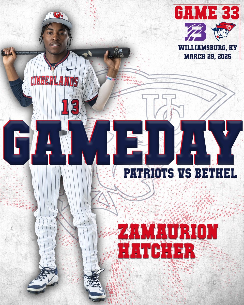 The Patriots look for a series win as they take on Bethel in a doubleheader today at 1 p.m. ET! 

🆚 Bethel (Tenn.) 
⏰ 1 &amp; 3 PM 
📍 Williamsburg, KY | Doyle Buhl Stadium
📈 shorturl.at/oMQlg
📺 shorturl.at/dBBzI

#OneBigTeam | #LTL