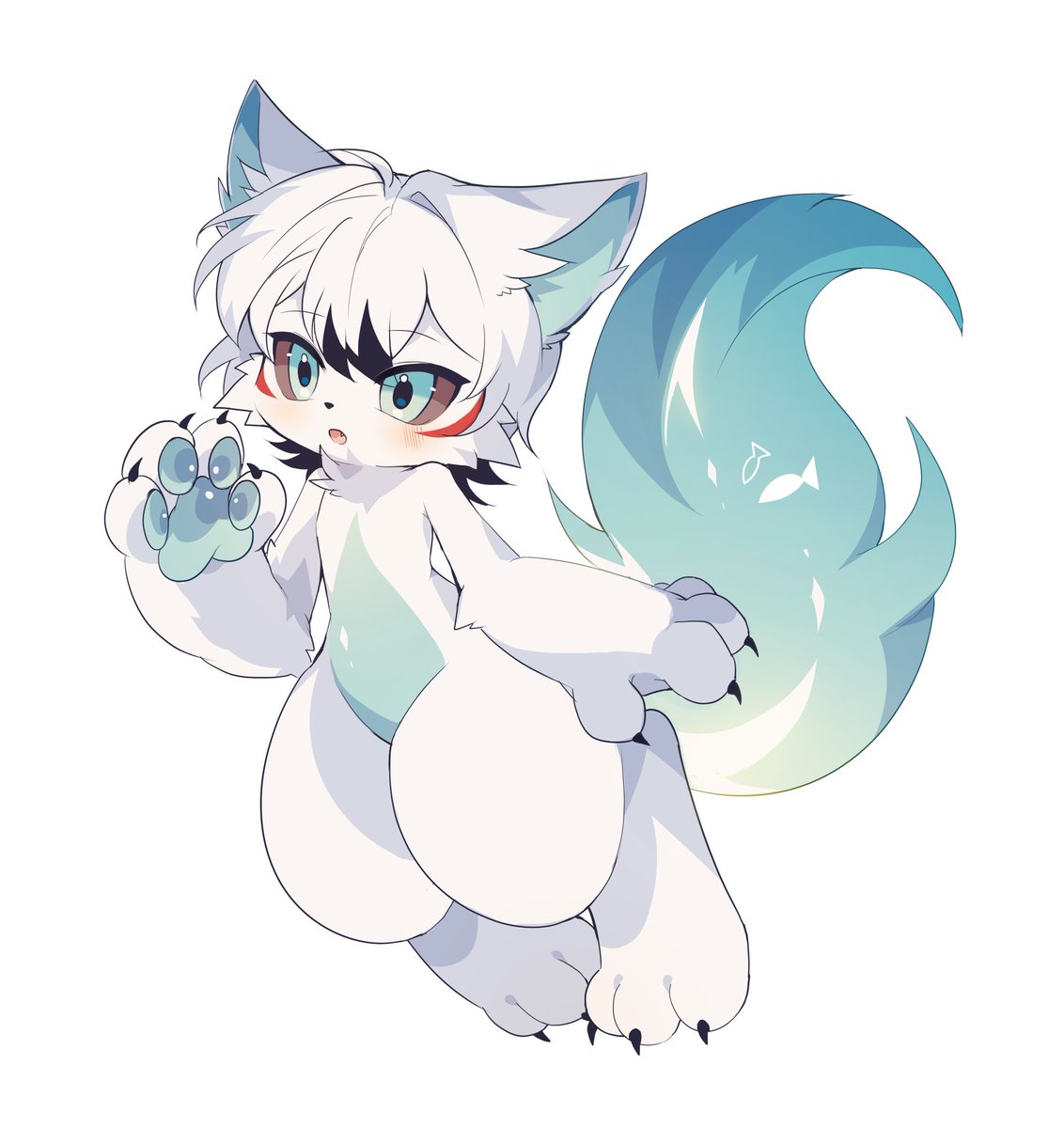 #furryartwork 
캐릭터 디쟌💙🩵