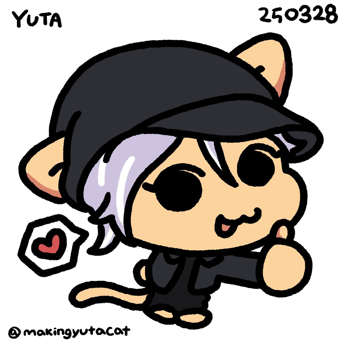 보라색 머리가 된 유타가 따봉고양이가 되었어요
#YUTA #유타 #中本悠太