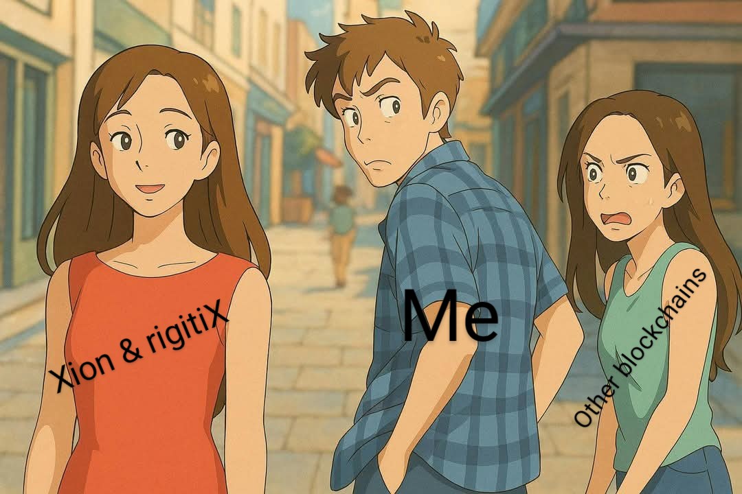 rigitiX's tweet photo. Are you still doing it the old fashion way?

When XION (@burnt_xion) and rigitiX catch the spotlight, other blockchains can’t help but feel the heat! 🔥 
#rigitiX #XION #XionHackathon #Believathon #Web3Takeover #Ghibli  #A16z #HackathonVibes https://t.co/eRrFRsxa8H
