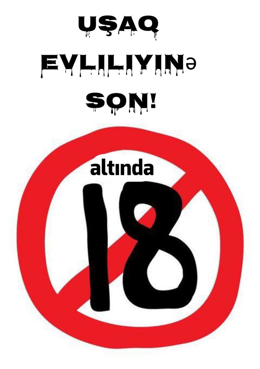 Erkən nikahlara son qoyulsun, qanunda qaydalar sərtləşsin, pul cəzası və şərti cəza sadəcə xilasdır 
Bir övladın həyatı üçün təhsil və ayaq üstə durmağl önəmlidir
#sənsusma