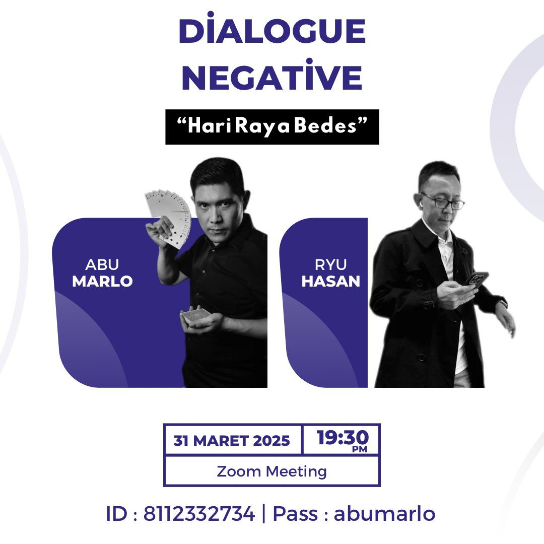abumarlo's tweet image. Wahai para bedes, kita kumpul yuks 🙈🙊🙉

31 Maret 25 - 19:30 WIB - Zoom

Link :

us02web.zoom.us/j/8112332734?p…

@ryuhasan