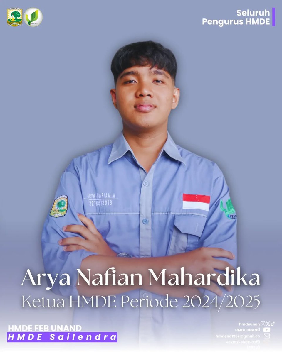 [SELAMAT ATAS TERPILIHNYA KETUA HMDE PERIODE 2024/2025]

Selamat diucapkan kepada Saudara Arya Nafian Mahardika setelah terpilih sebagai Ketua HMDE Periode 2024/2025, Semoga dapat mengemban kepengurusan HMDE selanjutnya dengan lebih baik kedepannya.
