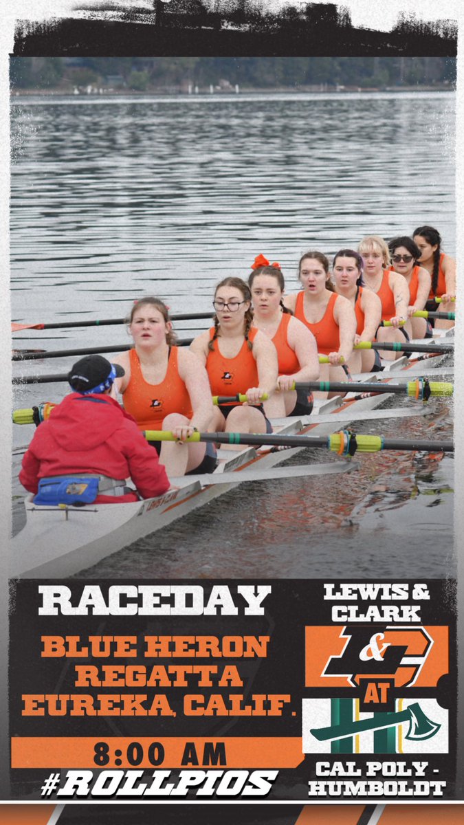 LCOttsAthletics's tweet photo. Crew is underway in California as they take part in the Blue Heron Regatta hosted by Cal-Poly Humboldt. First races were schedule for 8am #RollPios #D3Crew https://t.co/lYGnJ16Ej6
