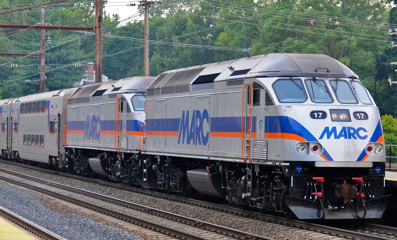 Silver MARC Train