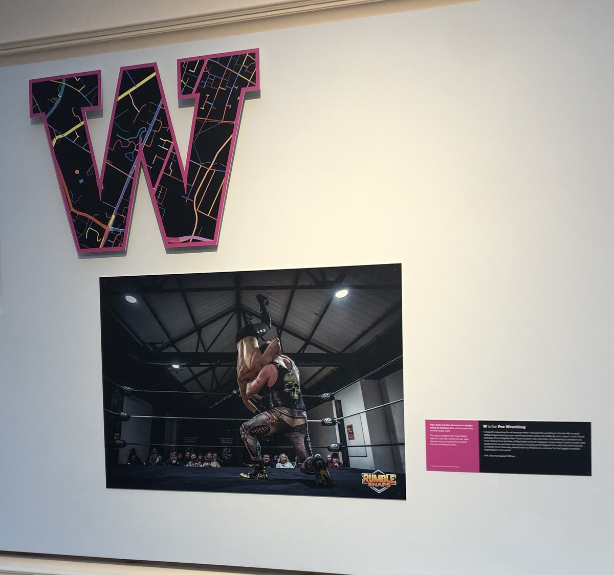 Got pro wrestling featured at Birmingham Museum and Art Gallery as part of the A to Z of Birmingham exhibition that’s currently on display.