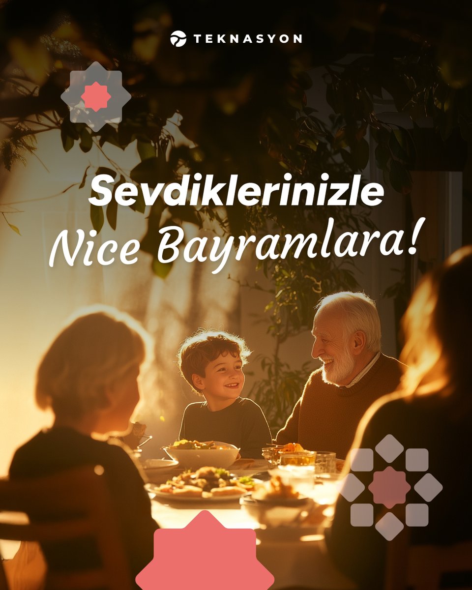 Sevdiklerinizle birlikte sağlıklı ve huzurlu bir bayram geçirmeniz dileğiyle...