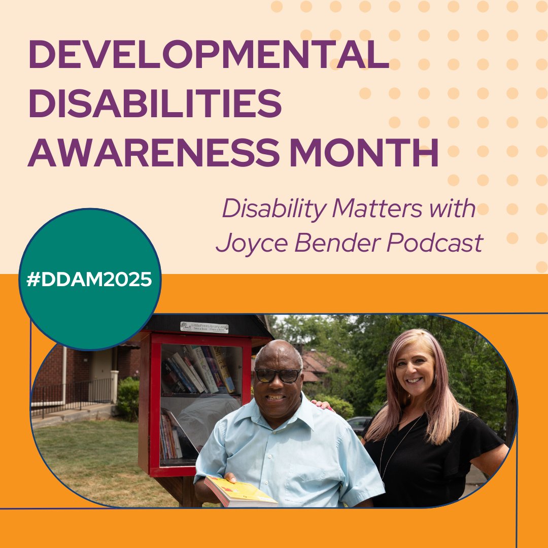 MainstayLS's tweet image. This Developmental Disabilities Awareness Month,  listen to this Pittsburgh native’s podcast - Disability Matters with Joyce Bender: ow.ly/zkBG50VqHNe

#MainstayPA #EnrichingLivesUnlockingPotential #DevelopmentalDisabilitiesAwarenessMonth #Disability #DDAM2025 #DDAwareness